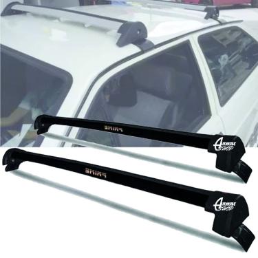Imagem de Rack Teto Aluminio Prime VW Gol Quadrado 80 a 94 Preto PR130