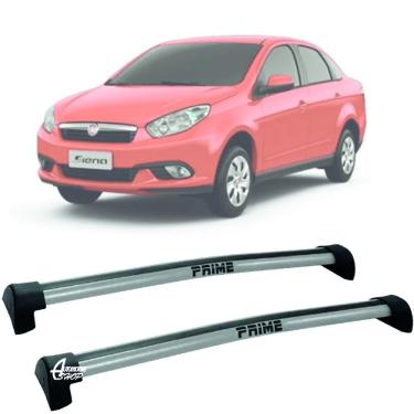 Imagem de Rack Teto Aluminio Prime Fiat Grand Siena 12-21 Prata PR052