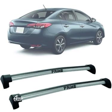 Imagem de Rack Teto Aluminio Prime Toyota Yaris Sedan 18/ 26 PTA PR093