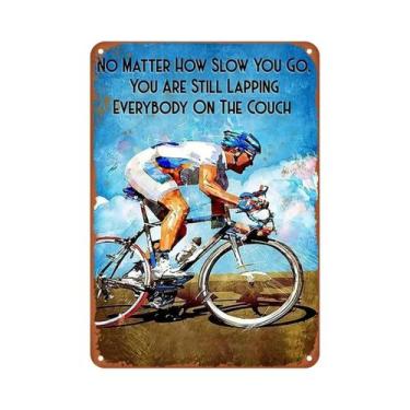 Imagem de Placa De Metal Vintage Com Tema De Ciclismo, Pintura Em Ferro Para Dec