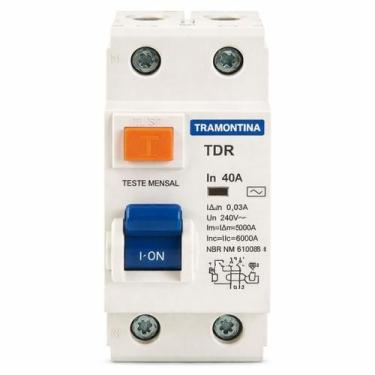 Imagem de Disjuntor Diferencial DR 40A 30mA 2P Tramontina
