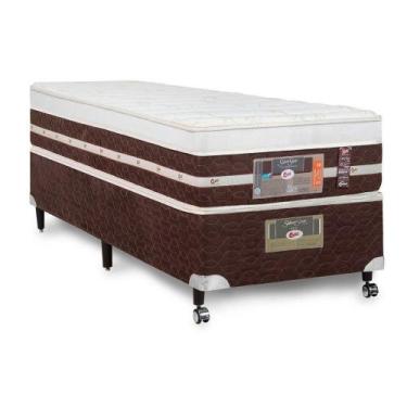 Imagem de Cama Box + Colchão Castor Solteiro Silver Star Air One Face Hibrido 88
