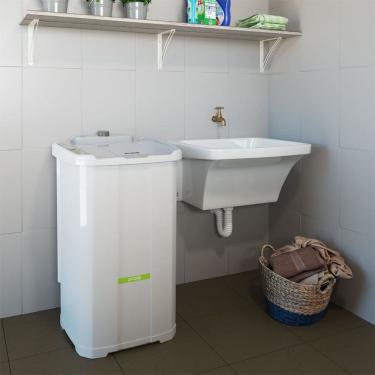 Imagem de Lavadora de Roupa semiautomatica Tanquinho sem Dreno Inverter 10kg Praxis