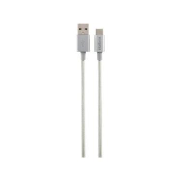 Imagem de Cabo USB - USB-C 1,5m nylon branco Intelbras EUAC 15NB, Branco