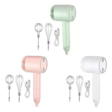 Imagem de Batedeira Elétrica Recarregável Portátil Mixer De Mão - Fam, Rosa