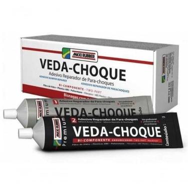 Imagem de Cola Reparadora de Plástico VEDA CHOQUE SOLDA PLASTICA 150G com Manta de Fibra de Vidro...