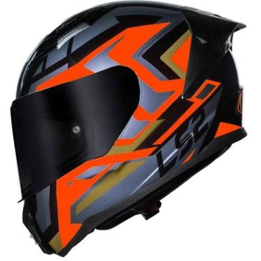 Imagem de Capacete LS2 FF810 Vigo Spinn, Preto/Prata, 56