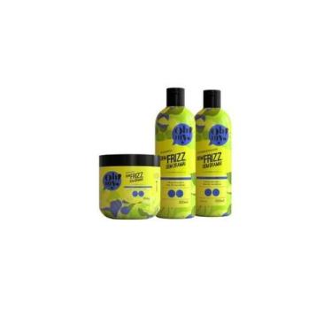 Imagem de Kit Shampoo Cond Máscara Sem Frizz Sem Drama 500ml Oh My - Haskell