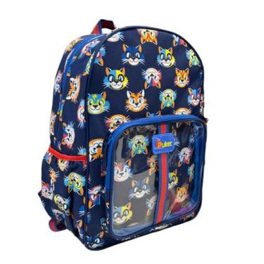 Imagem de Mochila Sem Rodinha Tigre Lucha azul marinho Puket