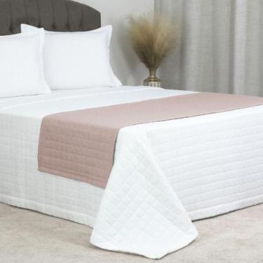 Imagem de Peseira para Cama Casal King Copacabana Decorativa 300 Fios Cor:Cáqui 