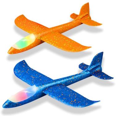 Imagem de Pacote com 2 lâmpadas LED Foam Airplane CUKU, 44,45 cm, lançando 2 mod