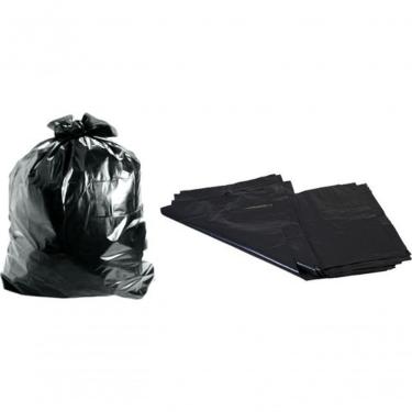 Imagem de Saco para Lixo 40 Litros para Descarte Doméstico Pacote com 50 Unidades Preto Higipack