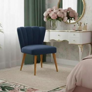 Imagem de Cadeira Decorativa para Penteadeira Quarto Mesa de Jantar Liz - Móveis