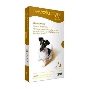 Imagem de Antipulgas revolution 12% cães de 5,1kg a 10kg - 3 pipetas - ZOETIS