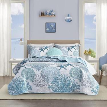 Imagem de Conjunto de roupa de cama Tritard Coastal Quilt California King 300x27