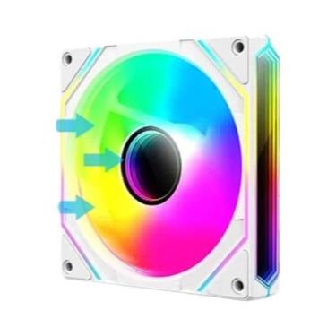 Imagem de Ventilador De Efeito De Luz De Ciclo ARGB De 120mm 800-2000RPM TEUCER 