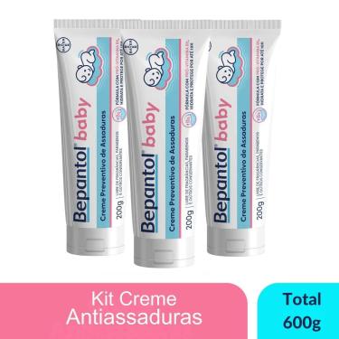 Imagem de Kit 3 Creme Pomada de Assadura VitB5 200g Cada Bepantol Baby