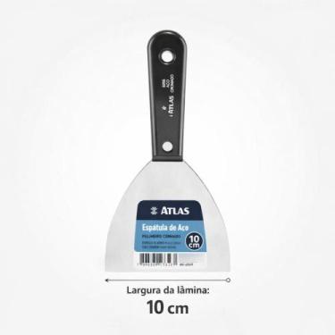 Imagem de Espatula 10cm Cabo Plastico Atlas Profissional Uso Geral