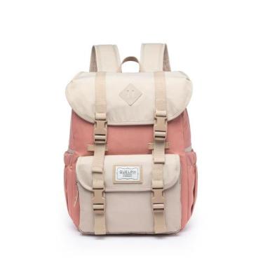 Imagem de Mochila Bolsa Guelph Moda Feminina Reforçada Rosa, U, ROSA