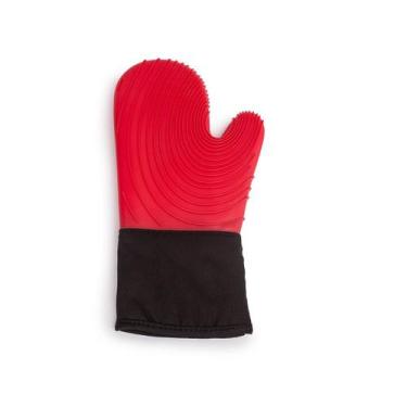 Imagem de Luva Térmica de Cozinha Silicone Forrada Forno Fogão Pegador Protetora