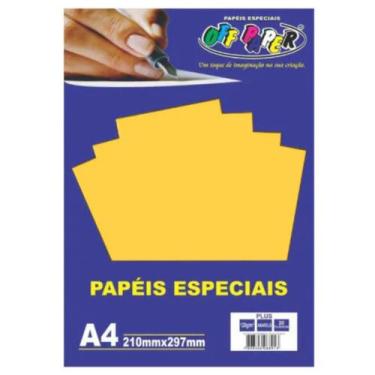 Imagem de Papel Especial Plus Amarelo 120g A4 20 Fls - Off Paper