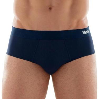 Imagem de Cueca Slip Mash Microfibra com Elastano Lisa 153.13, Marinho, P