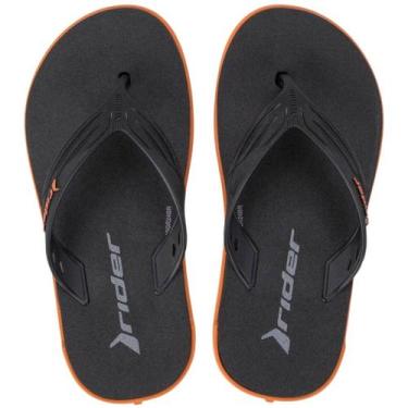 Imagem de Chinelo Infantil Menino Fácil Calce Moderno Kids Rw Rider, Laranja, Pr