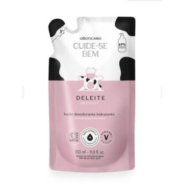 Imagem de Refil Loção Hidratante Corporal Cuide-se Bem Deleite 350ml - o boticar