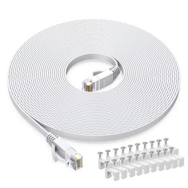 Imagem de Cabo Ethernet BUSOHE Cat6 Flat 7,5 m Branco RJ45