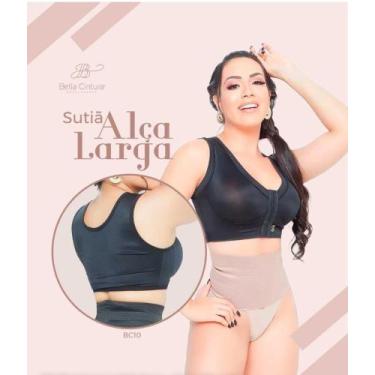 Imagem de Sutiã Pós cirúrgico Alça Larga - Modelle , Marrom, PP