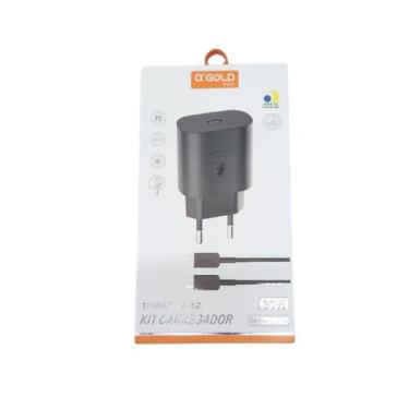 Imagem de Carregador Turbo 30w USB Tipo C Com Cabo Tipo C para Tipo C Carregamen