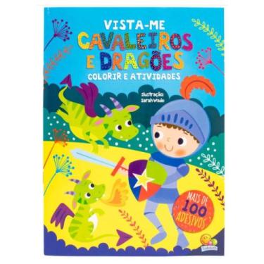 Imagem de Livro Para Colorir Pintar e Atividades Vista-Me! +100 Adesivos Diversã