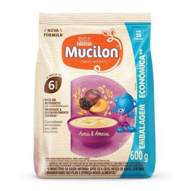 Imagem de Mucilon Cereal Infantil Sabor Aveia e Ameixa Sachê 600g