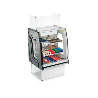 Imagem de Vitrine Panorâmica VNPCXI 730 Temperatura Ambiente sem Iluminação Preto Refrimate