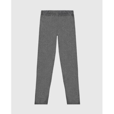 Imagem de Calça legging infantil em cotton malwee kids, Cinza, 3