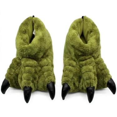 Imagem de Pantufa 3d pata dinossauro zonacriativa tamanho p 33 35