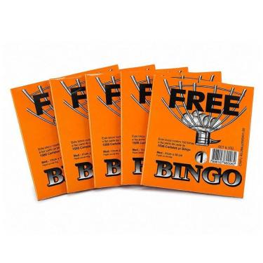 Imagem de Cartela de Bingo Papel Jornal 100 Folhas 5 Unidades - Free