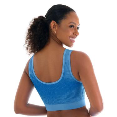Imagem de Top Camiseta Sem Costura DelRio Microfibra Jacquard Areia