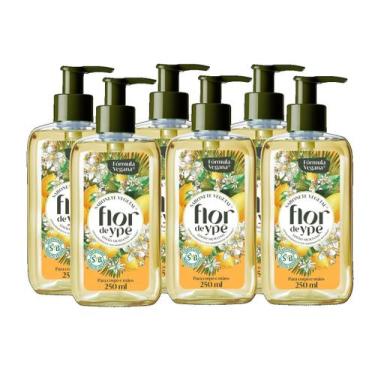 Imagem de kit 6 Sabonete Líquido Vegetal Flor de Ypê Limão Siciliano 250ml