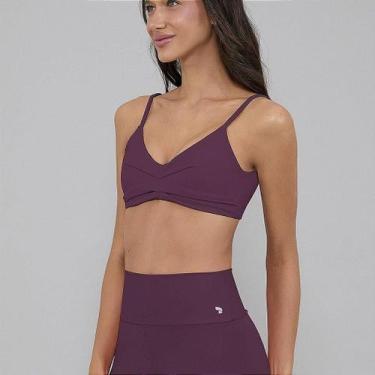 Imagem de Top Alto Giro Eterno Costas Decotada PR26 Roxo Malva, G