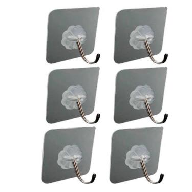 Imagem de Kit 6 Ganchos Adesivos de Parede Multiuso Extra Forte - Vittak