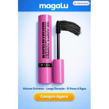 Imagem de Máscara de Cílios Black Lashes: Volume Extremo, Longa Duração e À Prov
