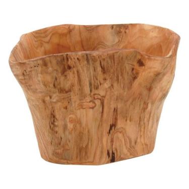 Imagem de Centro de Mesa Wood Home&Co 20x28x25cm Madeira Natural Enfeite Decorat