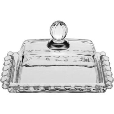 Imagem de Manteigueira Home&Co 8x14x9cm Vidro Transparente para Servir na Mesa P