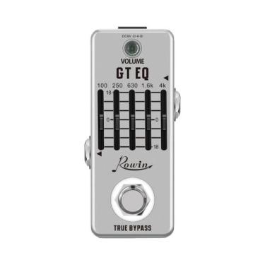Imagem de Mini Pedal Equalizador Paramétrico De 5 Bandas Para Guitarra Com Compe