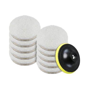 Imagem de Kit De 12 Peças Para Polimento E Enceramento Automotivo: Discos De Pol