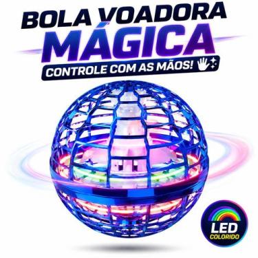 Imagem de Spinner Voador Led Flynova Pro Bola Esfera Mini Drone Azul - TOYS
