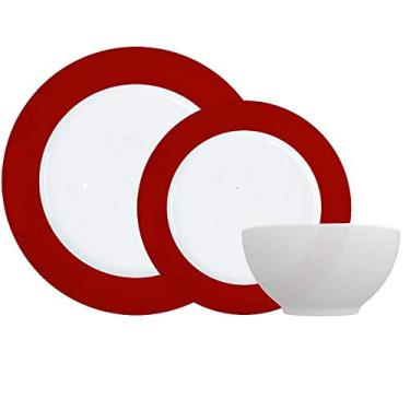 Imagem de Aparelho de Jantar Versa Vermelho 18pç Porcelana Germer