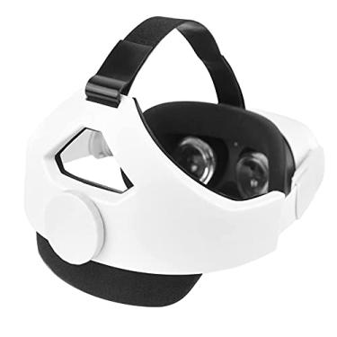 Imagem de Alça de cabeça compatível com Oculus Quest 2, substituição para alça Elite, alça confortável ajustável com almofada de cabeça, reduz a pressão para fone de ouvido Quest 2