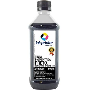 Imagem de Tinta Inkprinter Preta Pigmentada para Recarga de Cartucho de Impressora Hp (500ml)